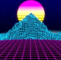 The Grid (80s Neon Landscape)
