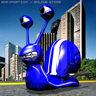 Gordini Snail toon 3D Model