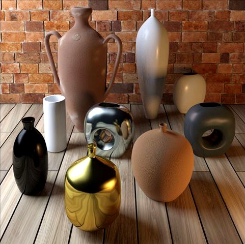 Amphora and Vases 3D Model