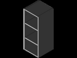 Upper right cabinet 300 mm with 1 ALU door with 2 shelves