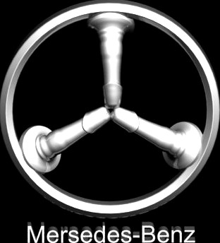 Download free Mercedes benz logo 3D Model