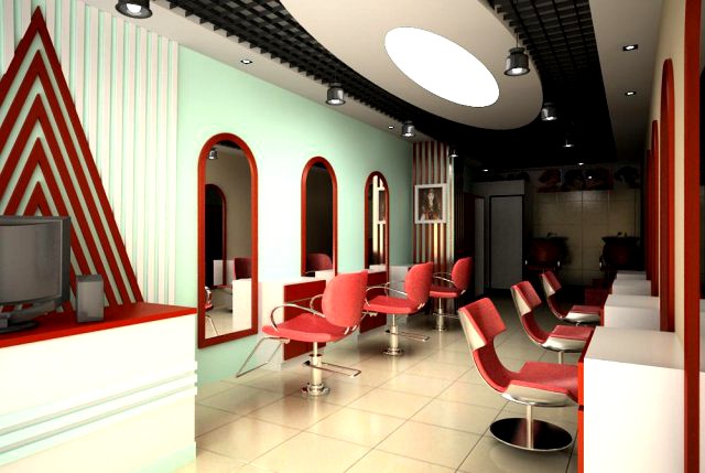 Hairdressing room 003 3D Model