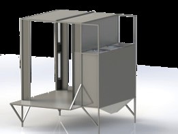 Powder coating booth