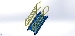 Escada estrutura metálica