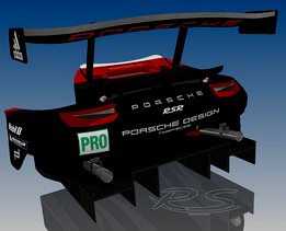 Rear of the Porsche 911 RSR