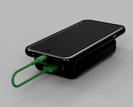 iPhone 6 phone Case with Backup Battery clip