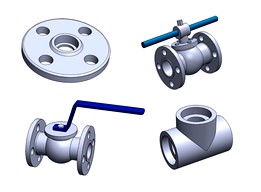 PIPING ACCESSORIES (valves, flanges & tees) - ASME