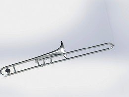 Sterling silver Trombone