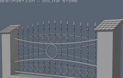 Fence for exterior visualization 3D Model