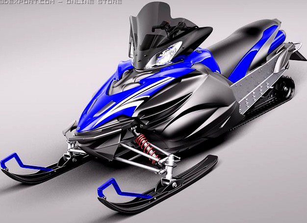 Yamaha Apex Snowmobile 3D Model