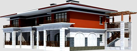 Villa 222 3D Model