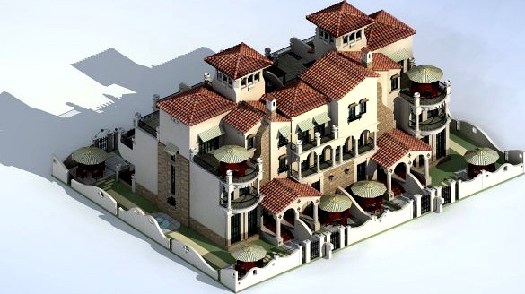 Villa 242 3D Model