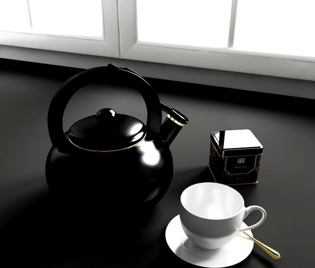 Convexshapes   Kitchen Decorations  Tea break 3D Model