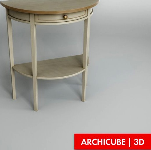 Console Table 001 3D Model