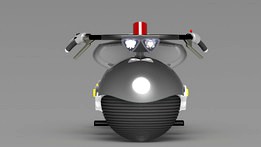 CONCEPT ELECTRIC BIKE WITH GOODYEAR SPHERE TYRE