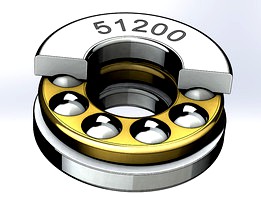 Thrust ball bearings 51200