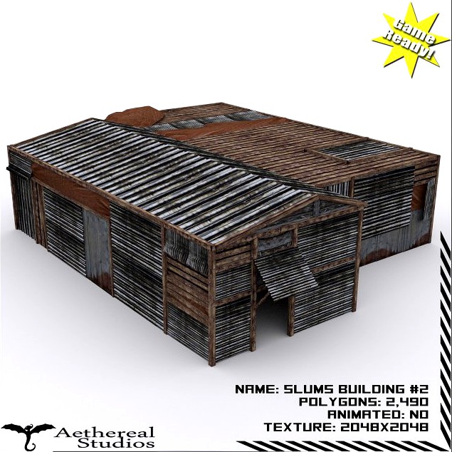 Slums Building 2 3D Model