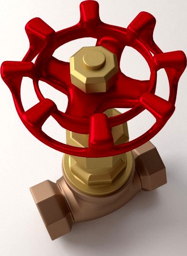 Globe Valve 3D Model