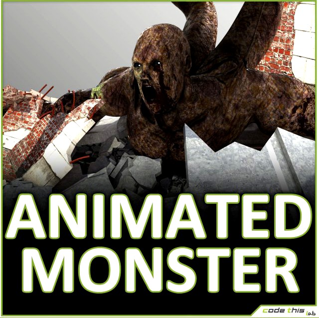 Giant Tentacular Monster 3D Model