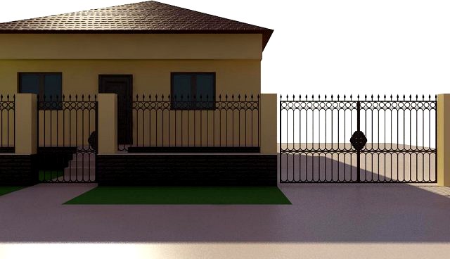 Wrought iron fences 3D Model