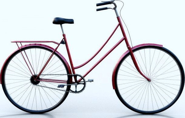 Old bicycle 3D Model