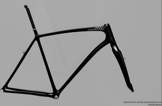 Merida Cyclo Cross Carbon Team 2012 frame set 3D Model