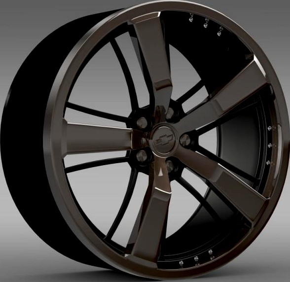 Chevrolet Camaro 2008 BlackConcept rim 3D Model