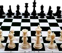 Chess Pieces and Chessboard Model