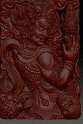 Tibetan Buddha statue 3d model of relief