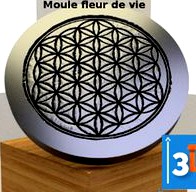 Mold for flower of life