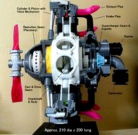 Radial Engine, 7-Cylinders, Cutaway