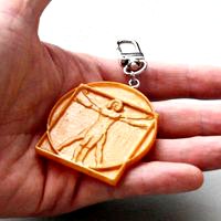 Vitruvian Man Keychain Accessory