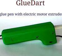 GlueDart. Glue pen with motor extruder case.
