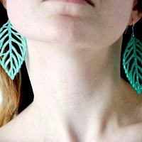 leaves earrings