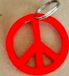 Peace and love key ring