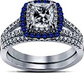 Jewelry 3D Cad Model Of Beautiful Bridal Ring Set