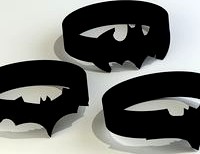 Batman Rings (sizes US 6 - 12)