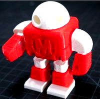 Maker Faire Robot Action Figure / Two Color / Dual Extrusion