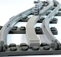 Lego Train curved Rack