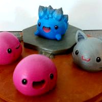 Slime Rancher - Pink Slime, Tabby Slime and Rock Slime