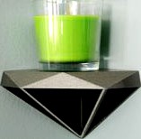 Diamond shaped Corner Shelf