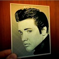 3D drawing Elvis Presley