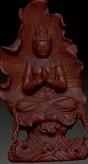 guanyin buddha statue 3d model for cnc or 3d printing