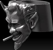 DEVIL WITH CIGAR RING