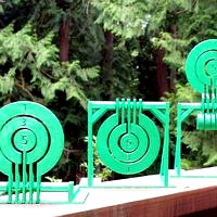 Print-in-place target spinners