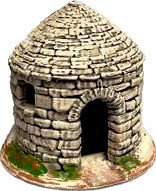 Borie -1. Dry stone hut for Provencal creche