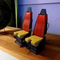 Scale helicopter seats. Westland Lynx 1:8 seats.