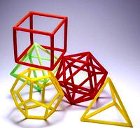 Platonic solids - frame set