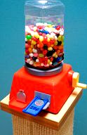 The Coin Slide Operated Jelly Bean Machine