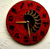 Wall Clock Zodiac Circle